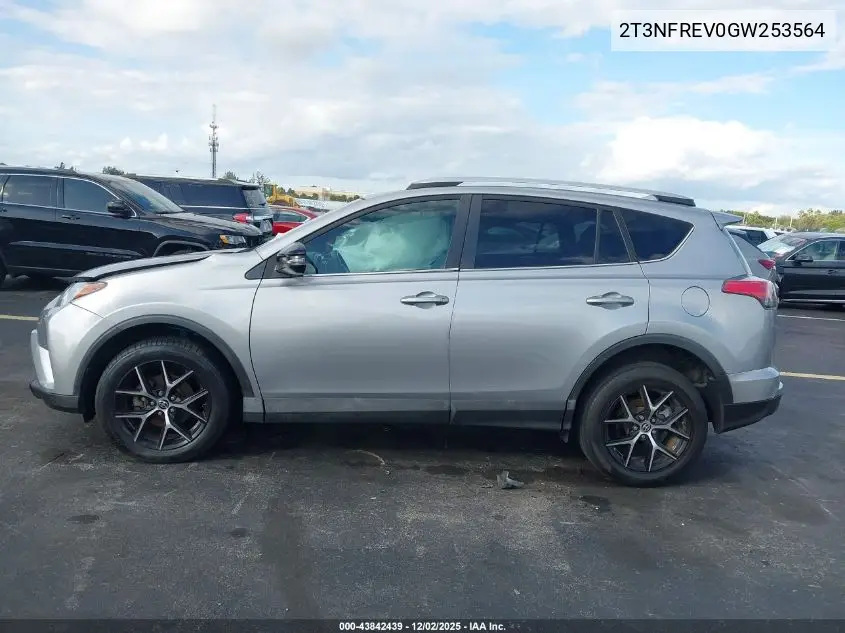 2T3NFREV0GW253564 2016 Toyota Rav4 Se
