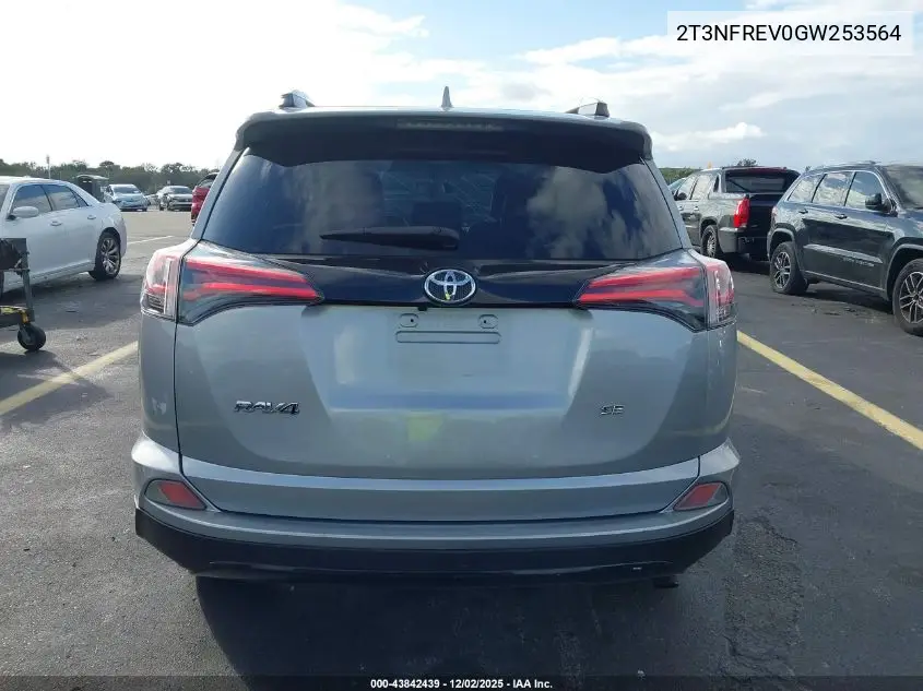 2T3NFREV0GW253564 2016 Toyota Rav4 Se