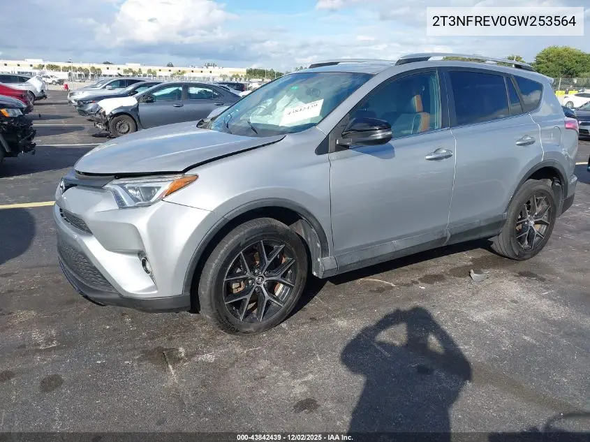 2T3NFREV0GW253564 2016 Toyota Rav4 Se