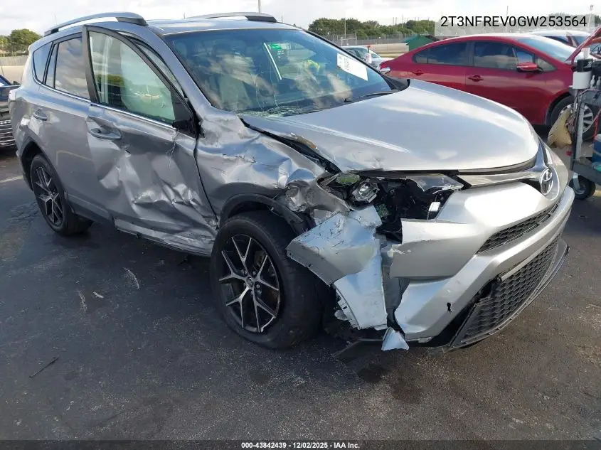 2T3NFREV0GW253564 2016 Toyota Rav4 Se