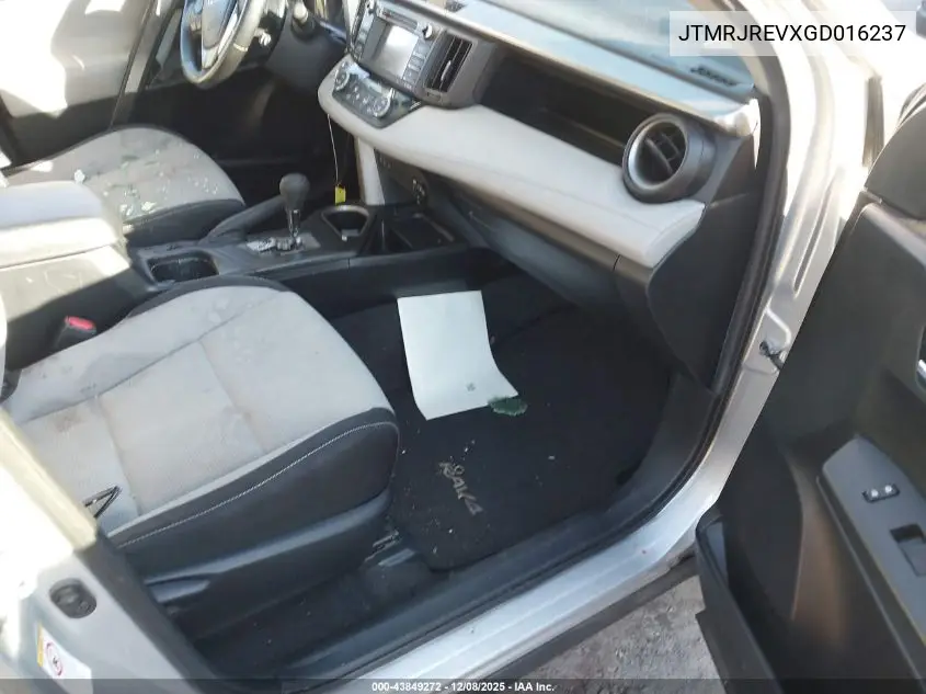 JTMRJREVXGD016237 2016 Toyota Rav4 Hybrid Xle