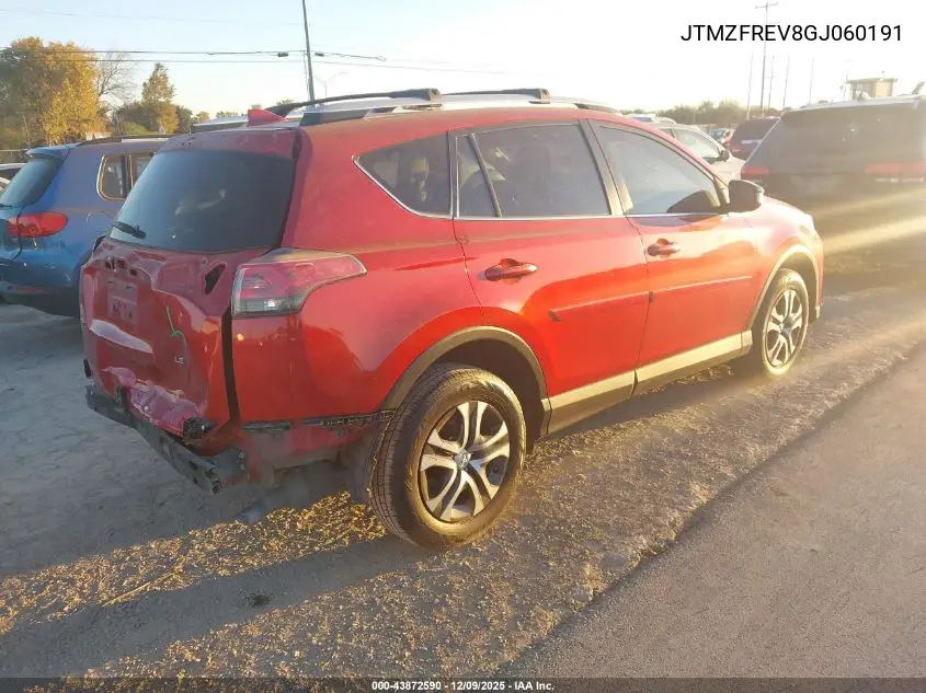 JTMZFREV8GJ060191 2016 Toyota Rav4 Le