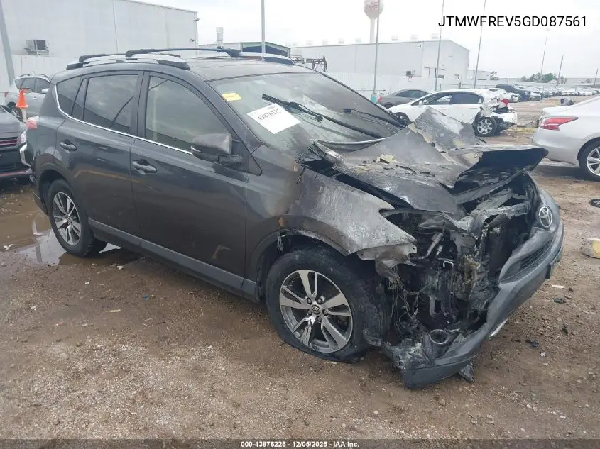 JTMWFREV5GD087561 2016 Toyota Rav4 Xle