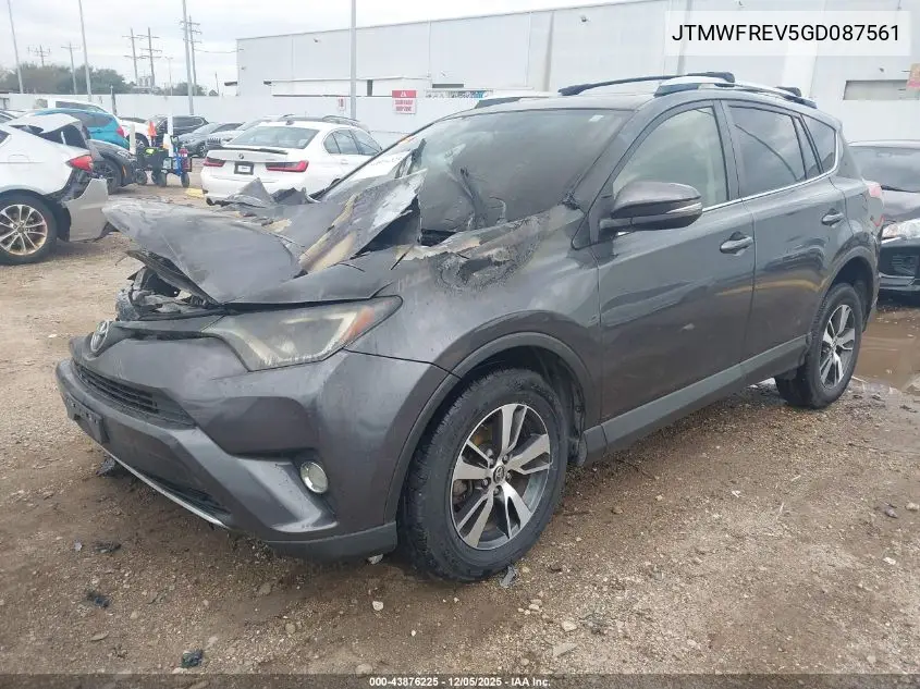 JTMWFREV5GD087561 2016 Toyota Rav4 Xle