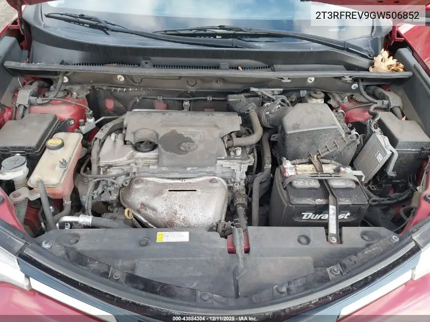 2T3RFREV9GW506852 2016 Toyota Rav4 Xle