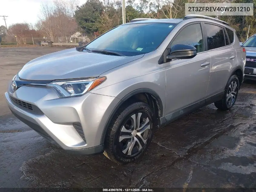 2T3ZFREV4GW281210 2016 Toyota Rav4 Le