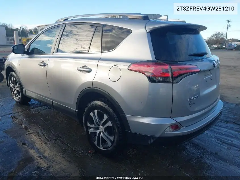 2T3ZFREV4GW281210 2016 Toyota Rav4 Le