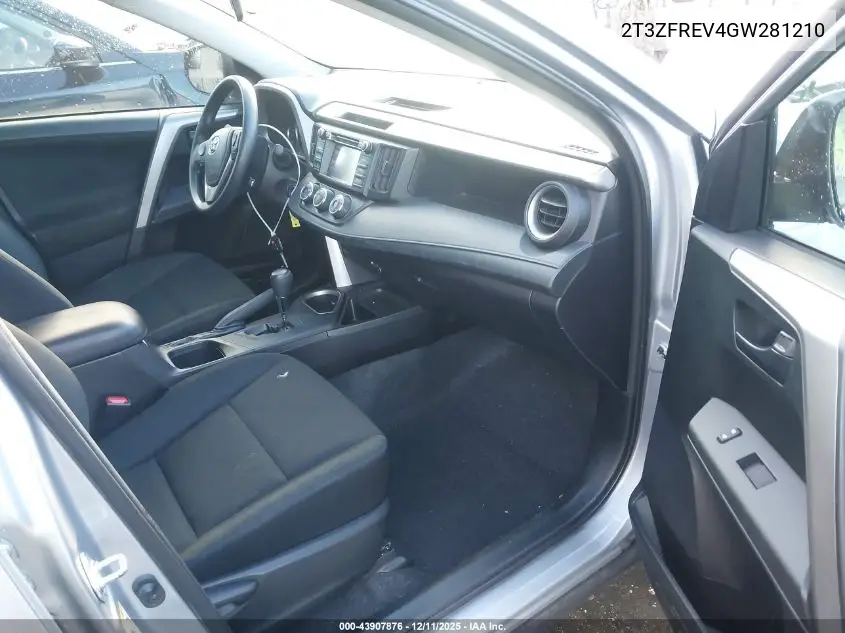 2T3ZFREV4GW281210 2016 Toyota Rav4 Le