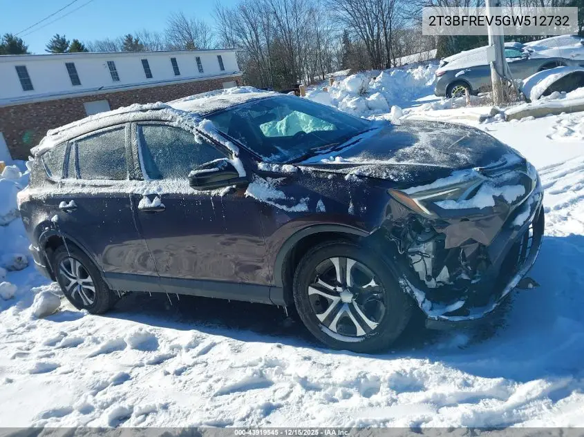 2T3BFREV5GW512732 2016 Toyota Rav4 Le