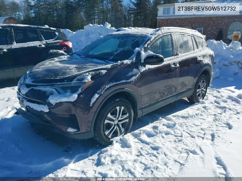 2T3BFREV5GW512732 2016 Toyota Rav4 Le