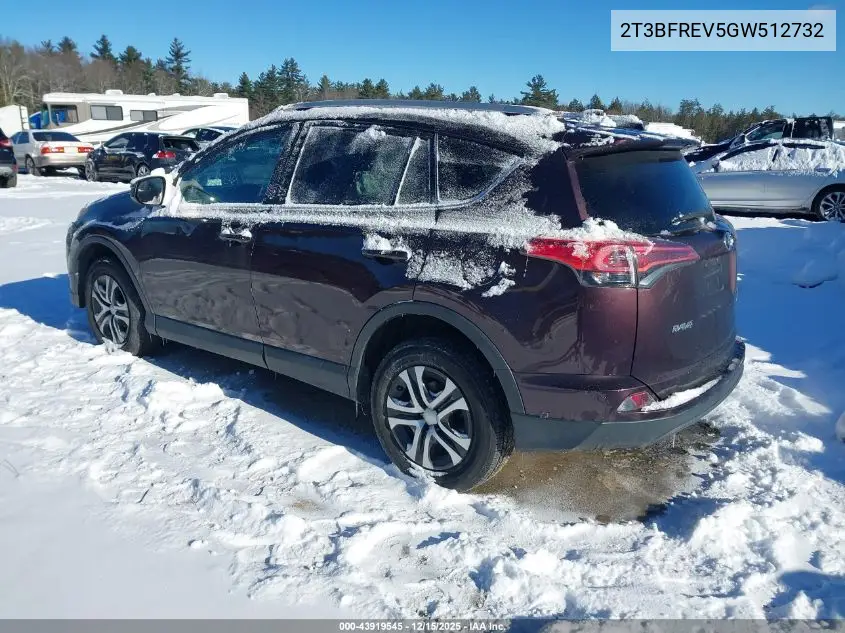 2T3BFREV5GW512732 2016 Toyota Rav4 Le