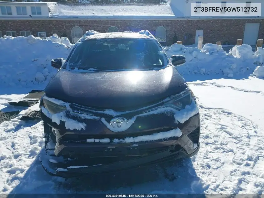 2T3BFREV5GW512732 2016 Toyota Rav4 Le