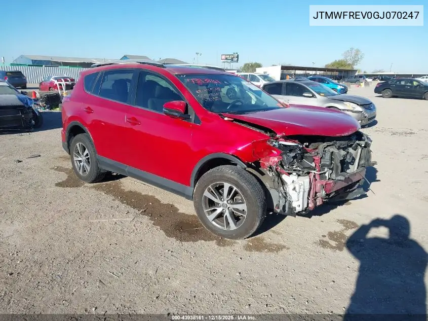 JTMWFREV0GJ070247 2016 Toyota Rav4 Xle