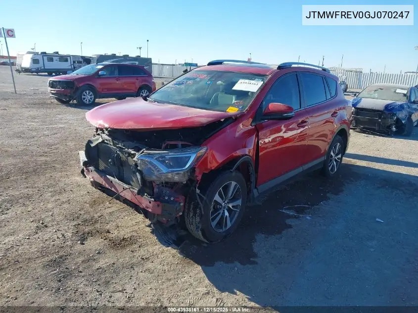 JTMWFREV0GJ070247 2016 Toyota Rav4 Xle