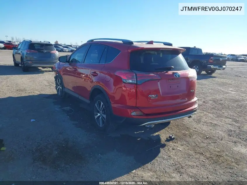 JTMWFREV0GJ070247 2016 Toyota Rav4 Xle