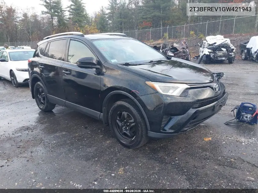 2T3BFREV1GW421943 2016 Toyota Rav4 Le