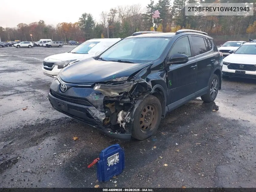 2T3BFREV1GW421943 2016 Toyota Rav4 Le