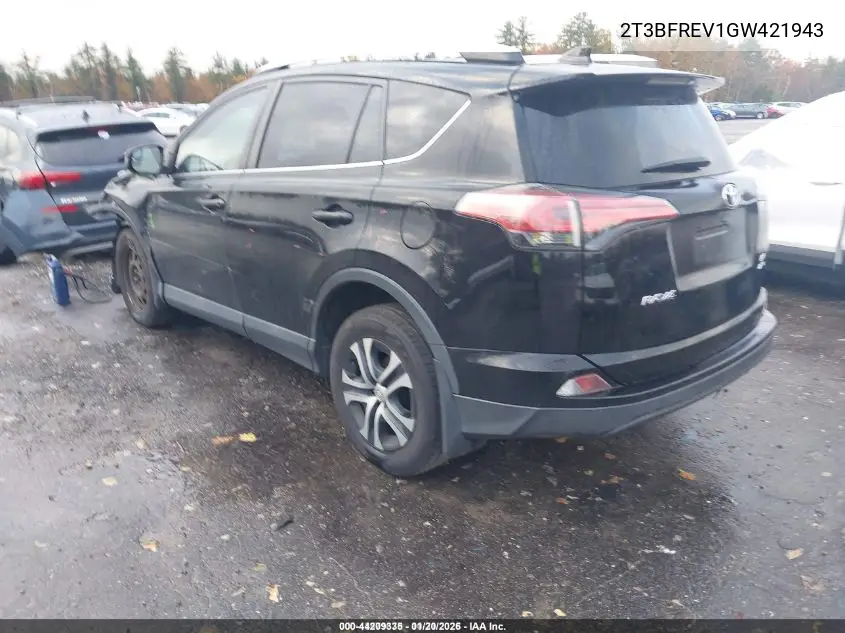 2T3BFREV1GW421943 2016 Toyota Rav4 Le