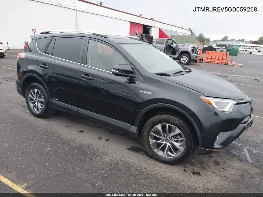 JTMRJREV5GD059268 2016 Toyota Rav4 Hybrid Xle