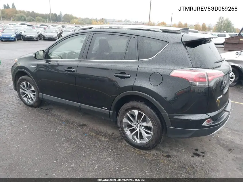 JTMRJREV5GD059268 2016 Toyota Rav4 Hybrid Xle