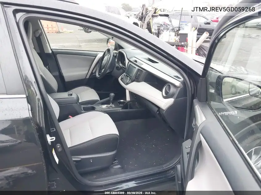 JTMRJREV5GD059268 2016 Toyota Rav4 Hybrid Xle