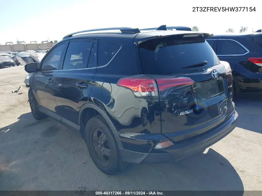 2017 Toyota Rav4 Le VIN: 2T3ZFREV5HW377154 Lot: 40317266