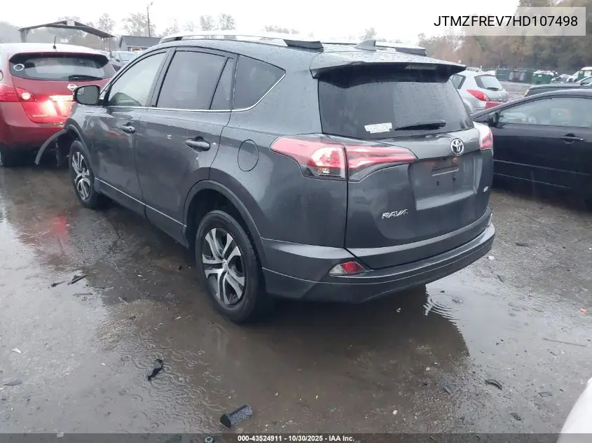 JTMZFREV7HD107498 2017 Toyota Rav4 Le
