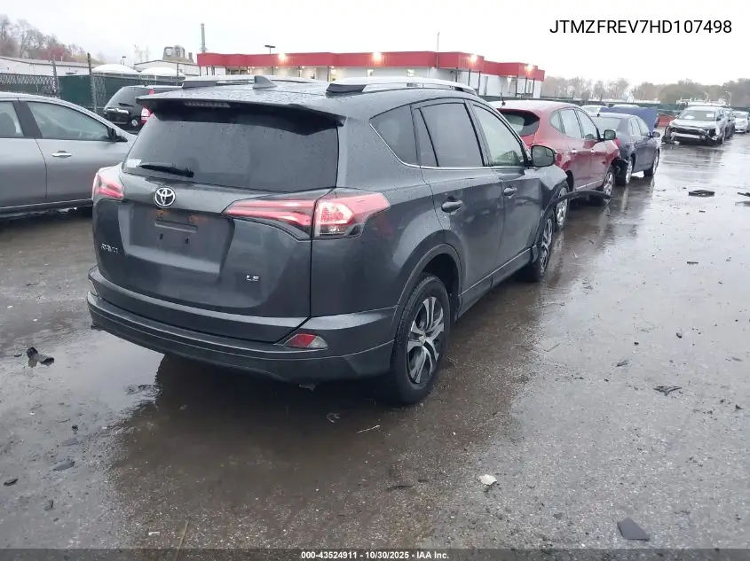 JTMZFREV7HD107498 2017 Toyota Rav4 Le