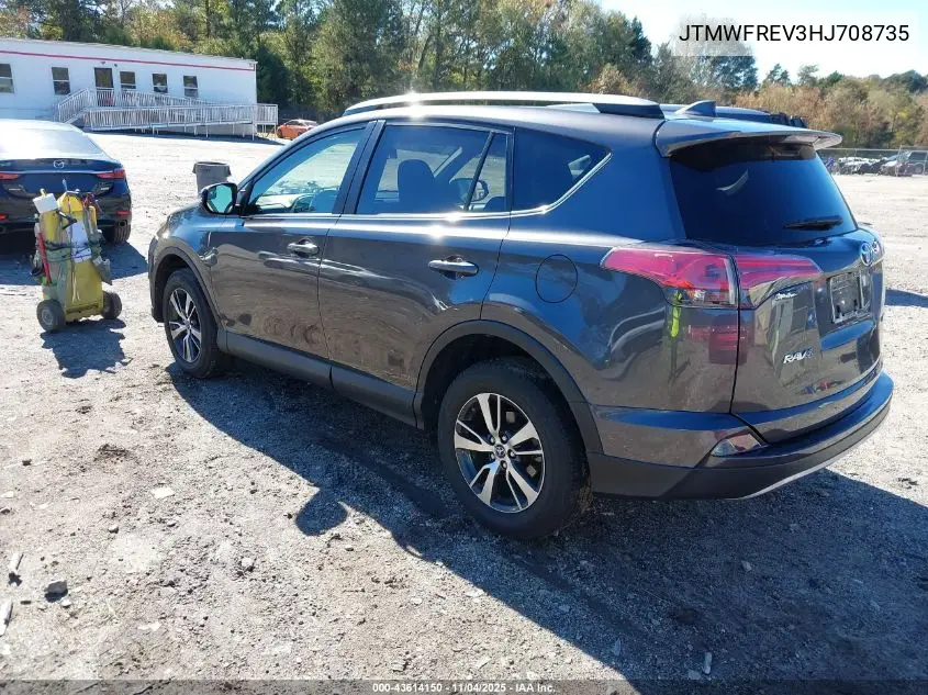 JTMWFREV3HJ708735 2017 Toyota Rav4 Xle