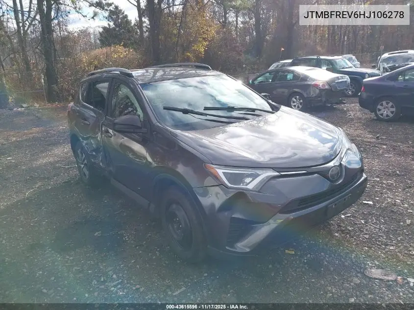 JTMBFREV6HJ106278 2017 Toyota Rav4 Le