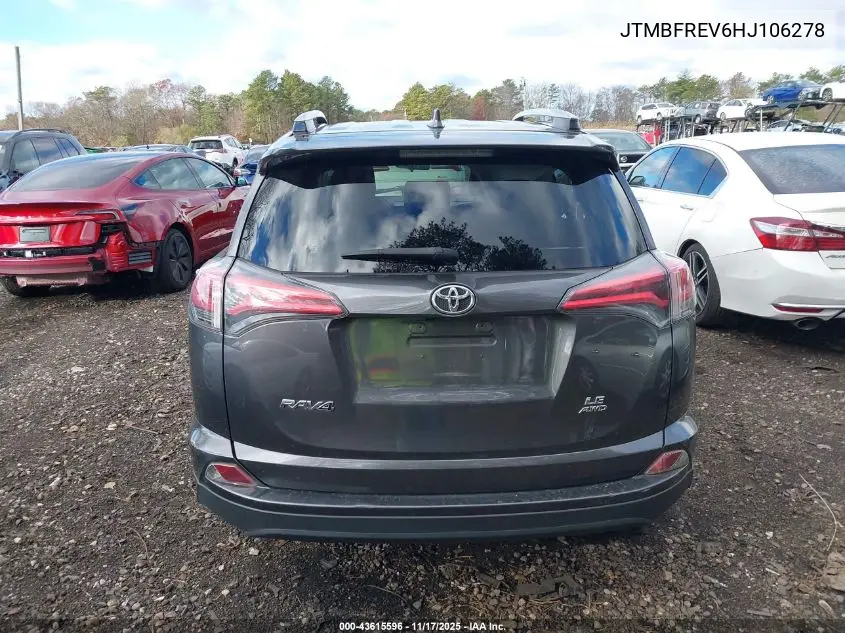 JTMBFREV6HJ106278 2017 Toyota Rav4 Le