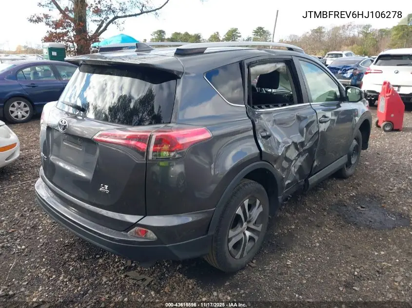 JTMBFREV6HJ106278 2017 Toyota Rav4 Le