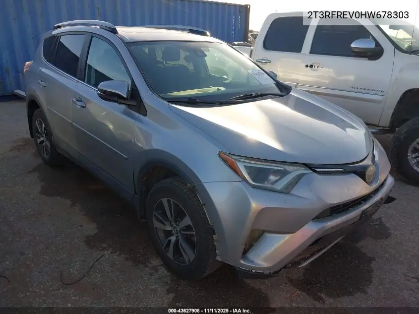 2T3RFREV0HW678303 2017 Toyota Rav4 Xle