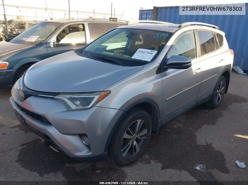 2T3RFREV0HW678303 2017 Toyota Rav4 Xle