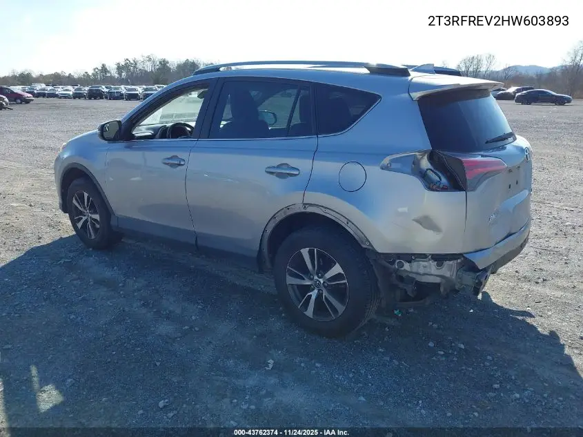 2T3RFREV2HW603893 2017 Toyota Rav4 Xle