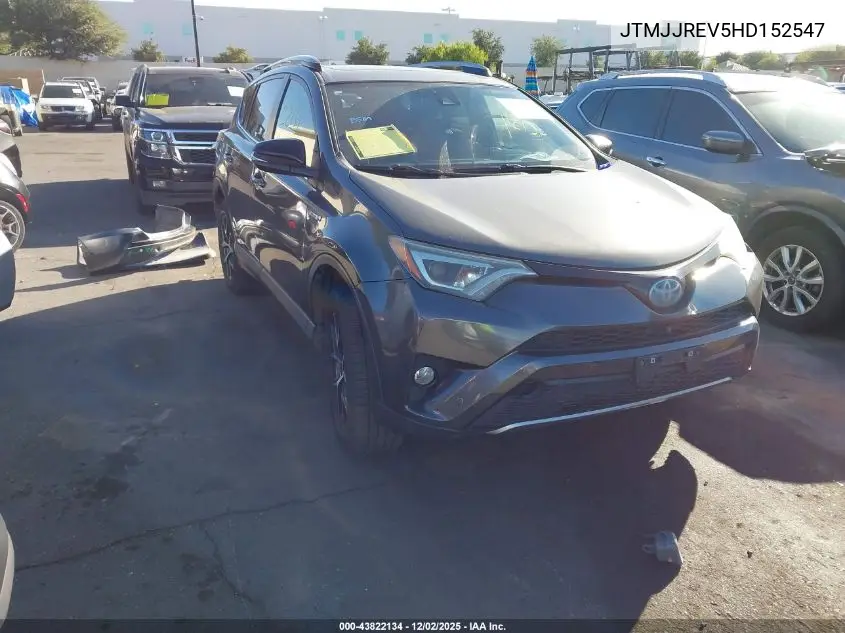 JTMJJREV5HD152547 2017 Toyota Rav4 Hybrid Se