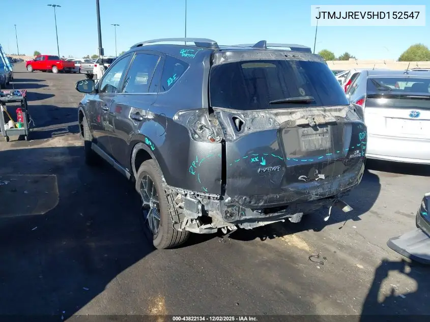 JTMJJREV5HD152547 2017 Toyota Rav4 Hybrid Se