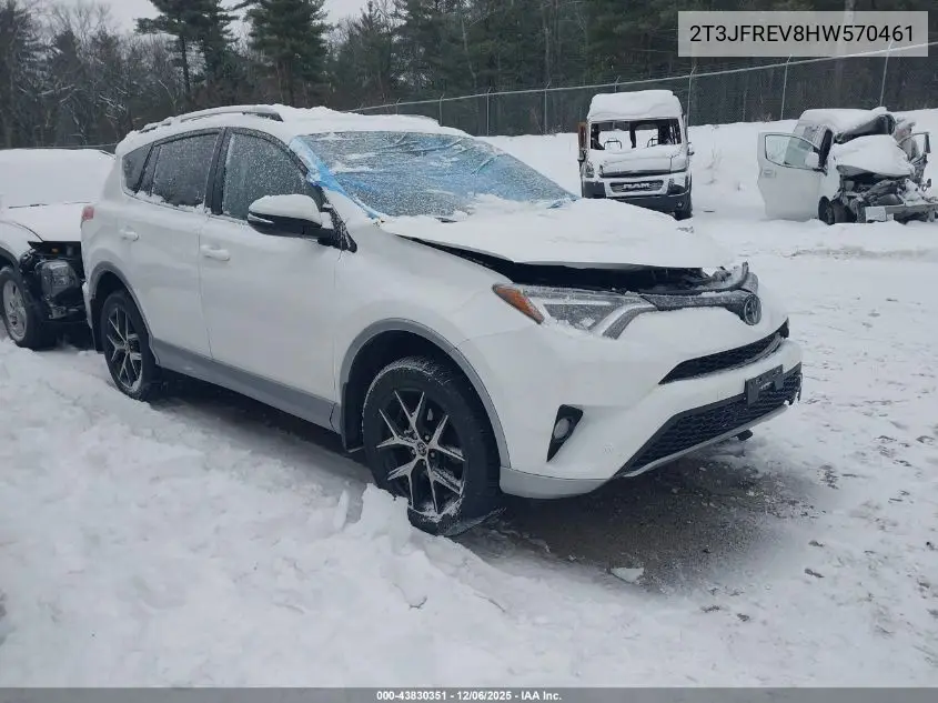 2T3JFREV8HW570461 2017 Toyota Rav4 Se