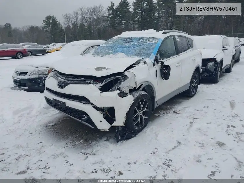 2T3JFREV8HW570461 2017 Toyota Rav4 Se