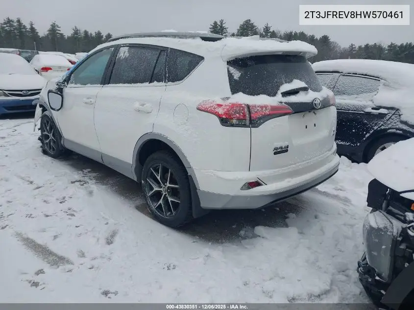 2T3JFREV8HW570461 2017 Toyota Rav4 Se