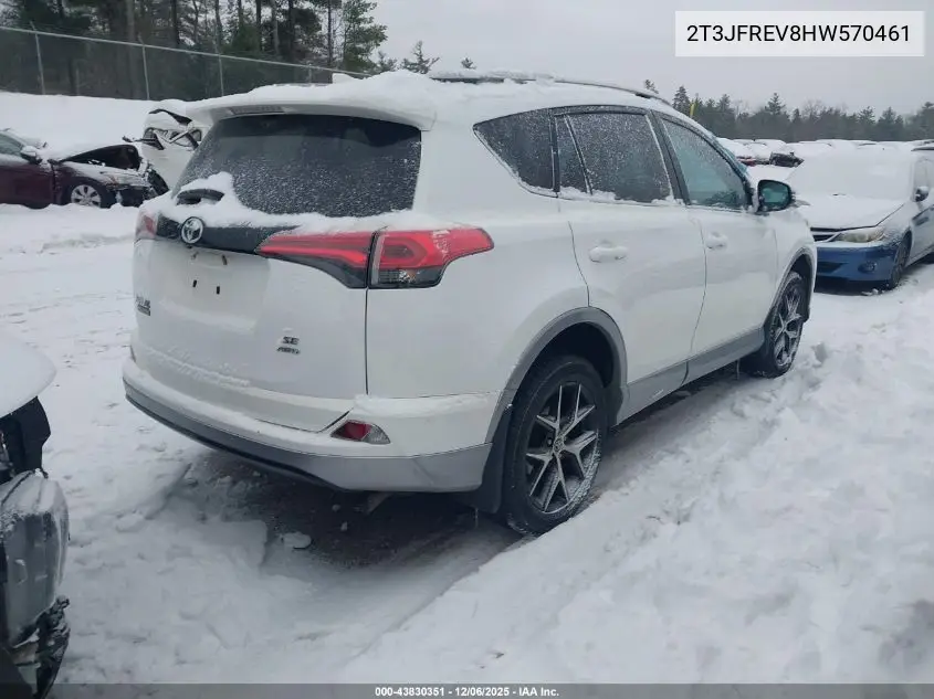 2T3JFREV8HW570461 2017 Toyota Rav4 Se