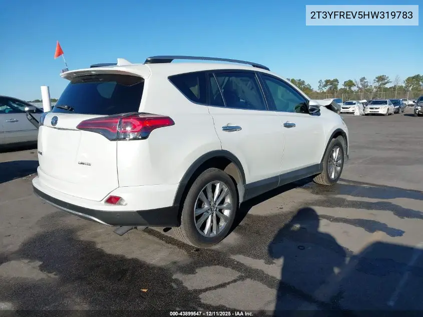 2T3YFREV5HW319783 2017 Toyota Rav4 Limited