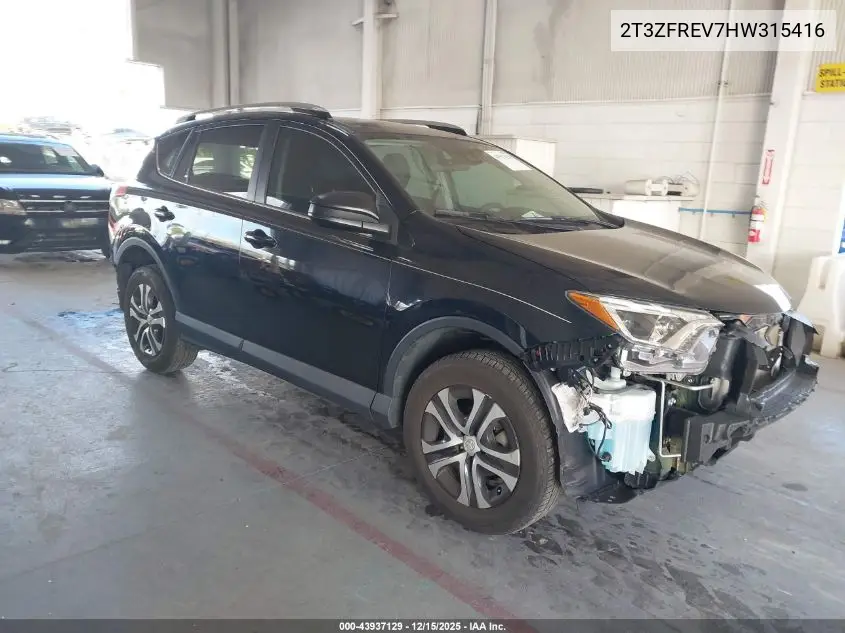 2T3ZFREV7HW315416 2017 Toyota Rav4 Le