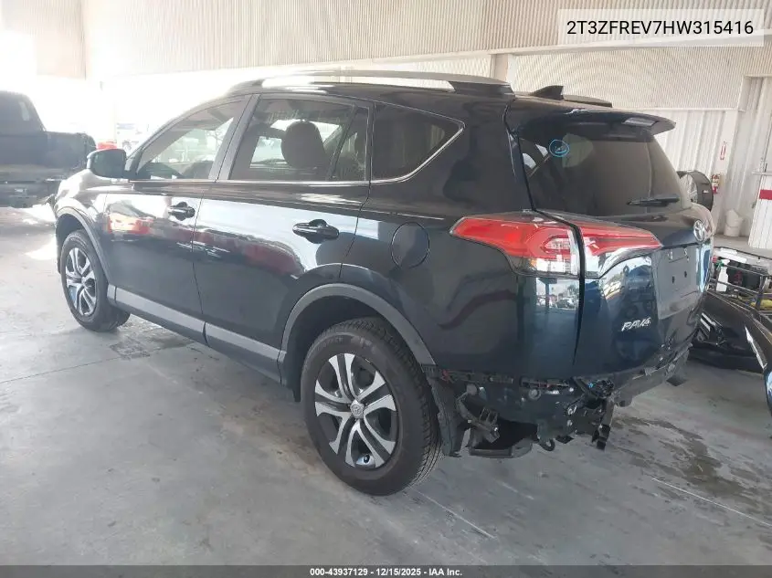2T3ZFREV7HW315416 2017 Toyota Rav4 Le