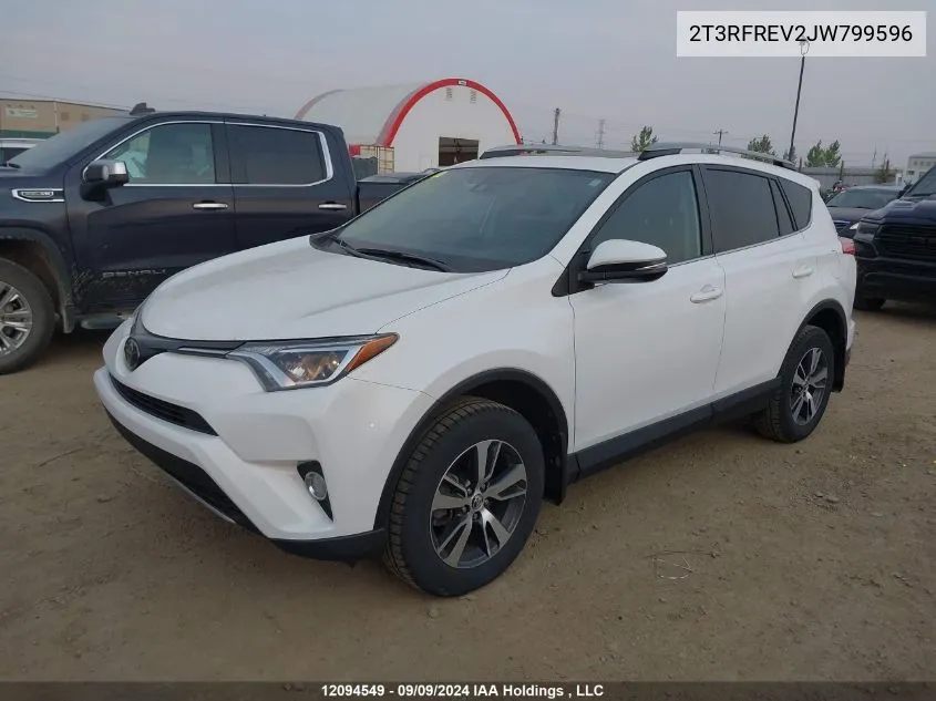 2018 Toyota Rav4 Adventure/Xle VIN: 2T3RFREV2JW799596 Lot: 12094549