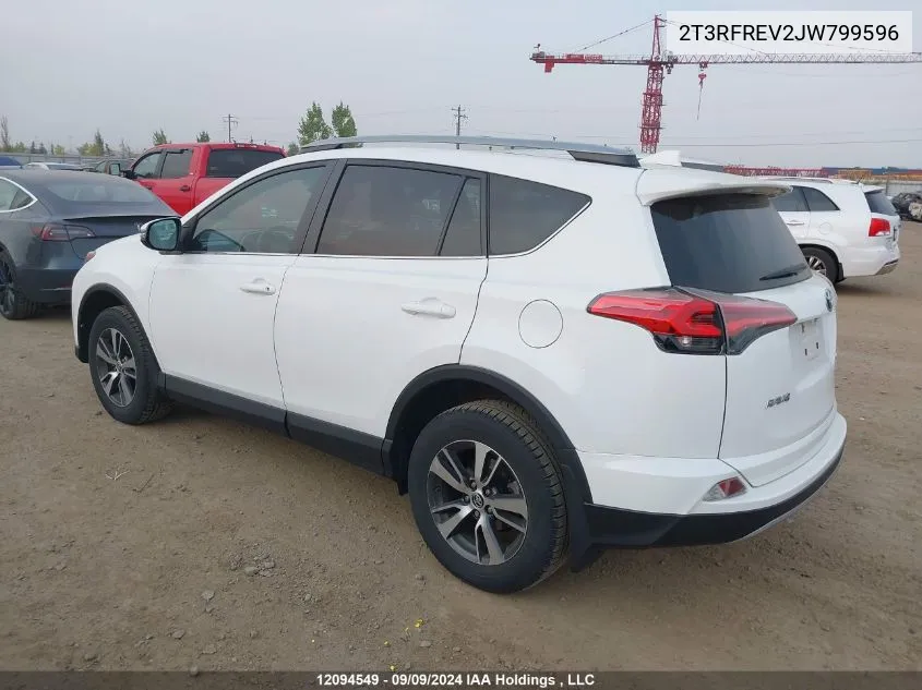 2018 Toyota Rav4 Adventure/Xle VIN: 2T3RFREV2JW799596 Lot: 12094549