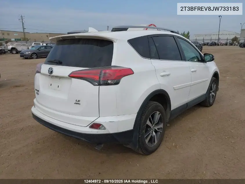 2T3BFREV8JW733183 2018 Toyota Rav4 Le
