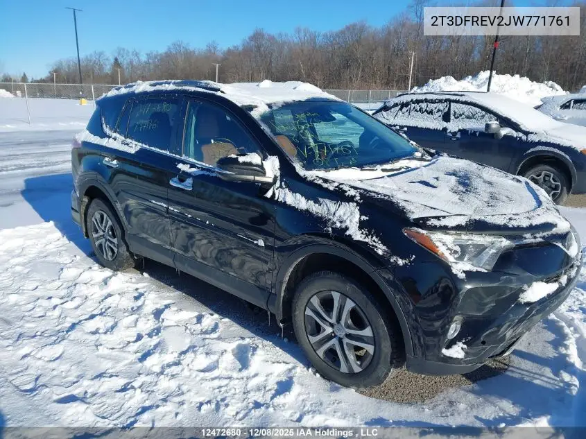 2T3DFREV2JW771761 2018 Toyota Rav4 Limited