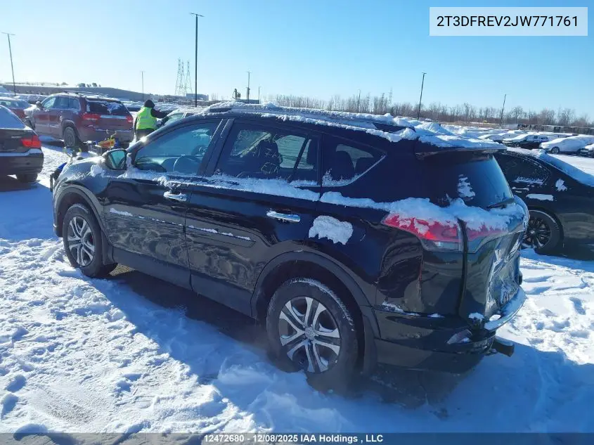 2T3DFREV2JW771761 2018 Toyota Rav4 Limited