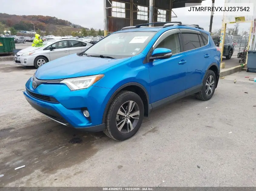 JTMRFREVXJJ237542 2018 Toyota Rav4 Xle